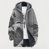 Josephine — Coat with Wave Pattern