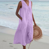 Ailís — Dress with V-Neck