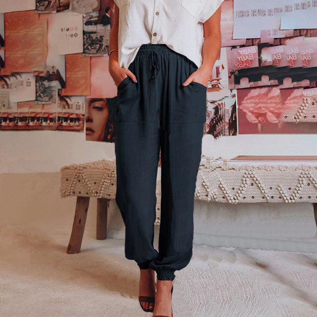 Tara — Elegant Trousers with Drawstring
