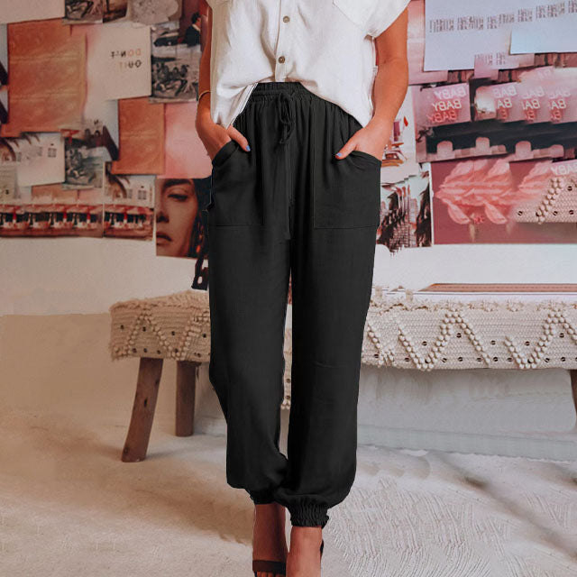Tara — Elegant Trousers with Drawstring