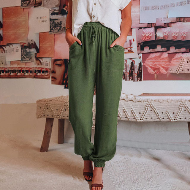 Tara — Elegant Trousers with Drawstring
