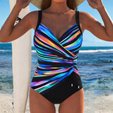 Tara — Elegant swimsuit with colourful print