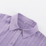 Lily — Airy Set of Button-Up Blouse and Shorts