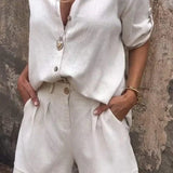 Amy — Airy Buttoned Set