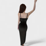Úna — Velvet Dress with Slit