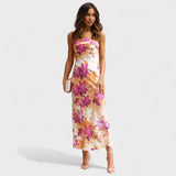 Holly — Sleeveless Satin Dress