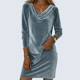 Shauna — Loose Fitting Velvet Dress