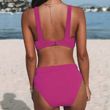 Grace — High-Waisted Solid Swimsuit