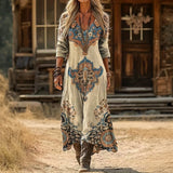 Diana — Casual Long Sleeve Dress with Vintage Inspiration