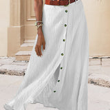 Theresa — Flowing Skirt with Buttons