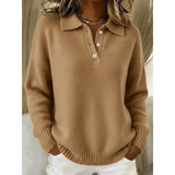 Ríona — Cosy Polo-Collar Jumper