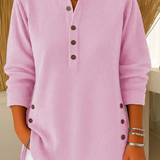 Clíodhna — Button-Up Henley Tunic