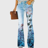 Fionnuala — Women Trousers with Flowers