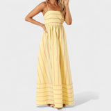Patricia — Long Striped Dress