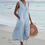 Ailís — Dress with V-Neck
