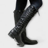 Eileen — Leather Tall Boots