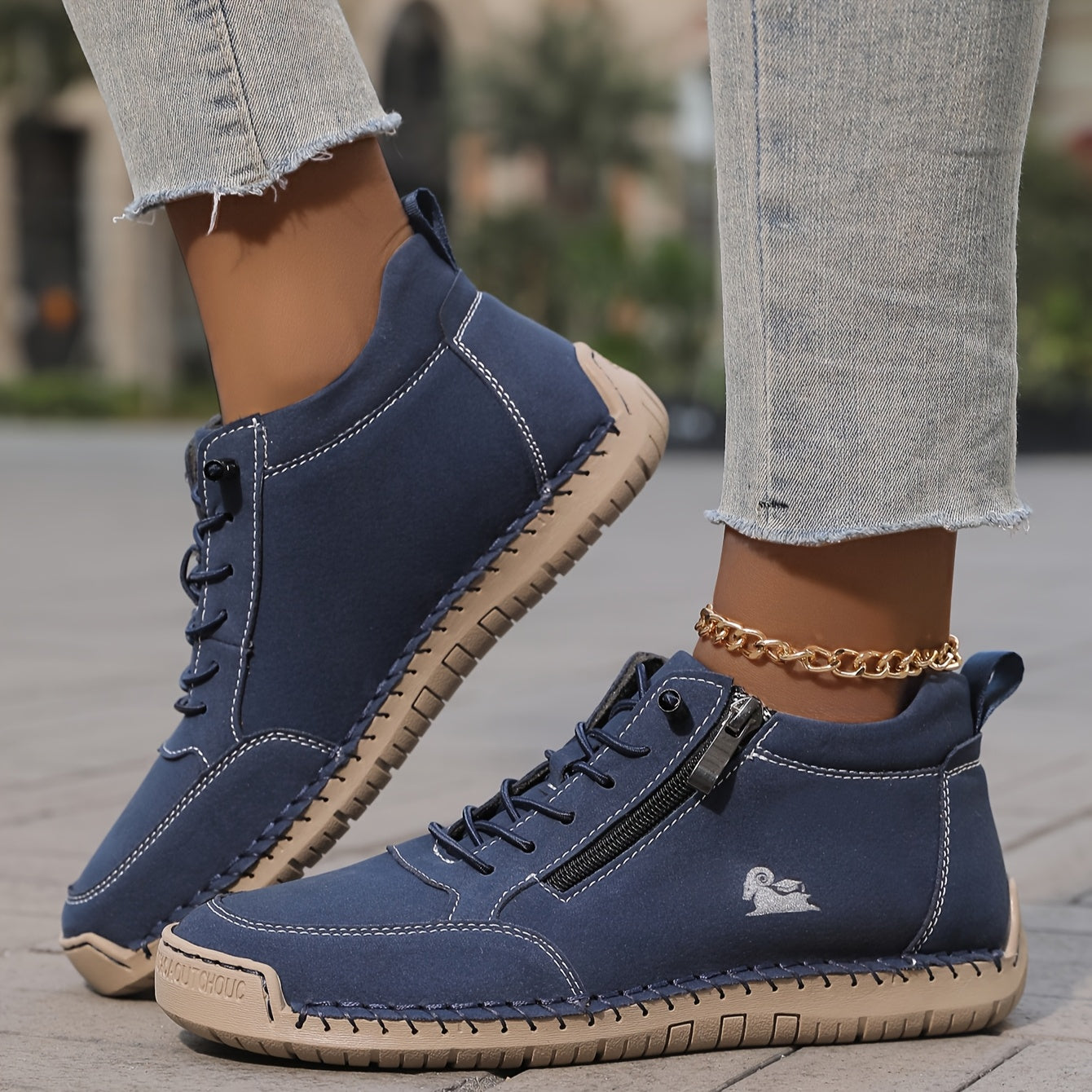 Nicola — Zip-Up Orthopedic Shoes