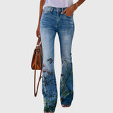 Fionnuala — Women Trousers with Flowers