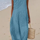 Ciara — Textured Sleeveless Maxi Dress