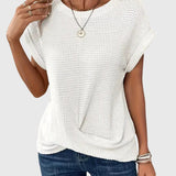 Pauline — Elegant Blouse with Crew Neck