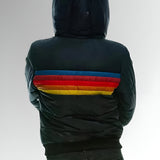 Audrey — Zip-Up Jacket with Rainbow Stripes