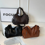 Claire — Dual Zipper Large Capacity Shoulder Bag