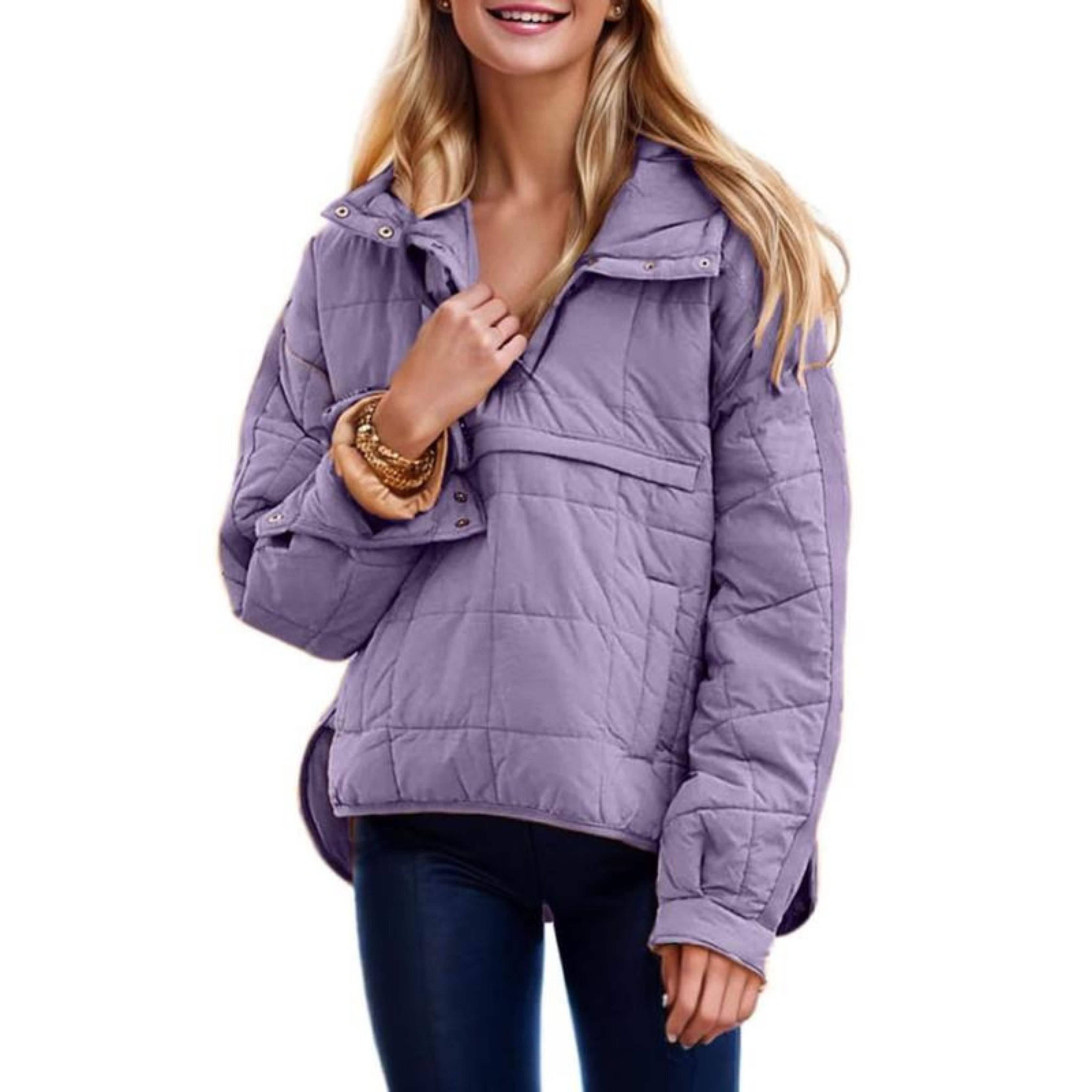 Kate — Oversized Hooded Pullover Jacket