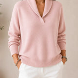 Treasa — Cosy V-Neck Jumper