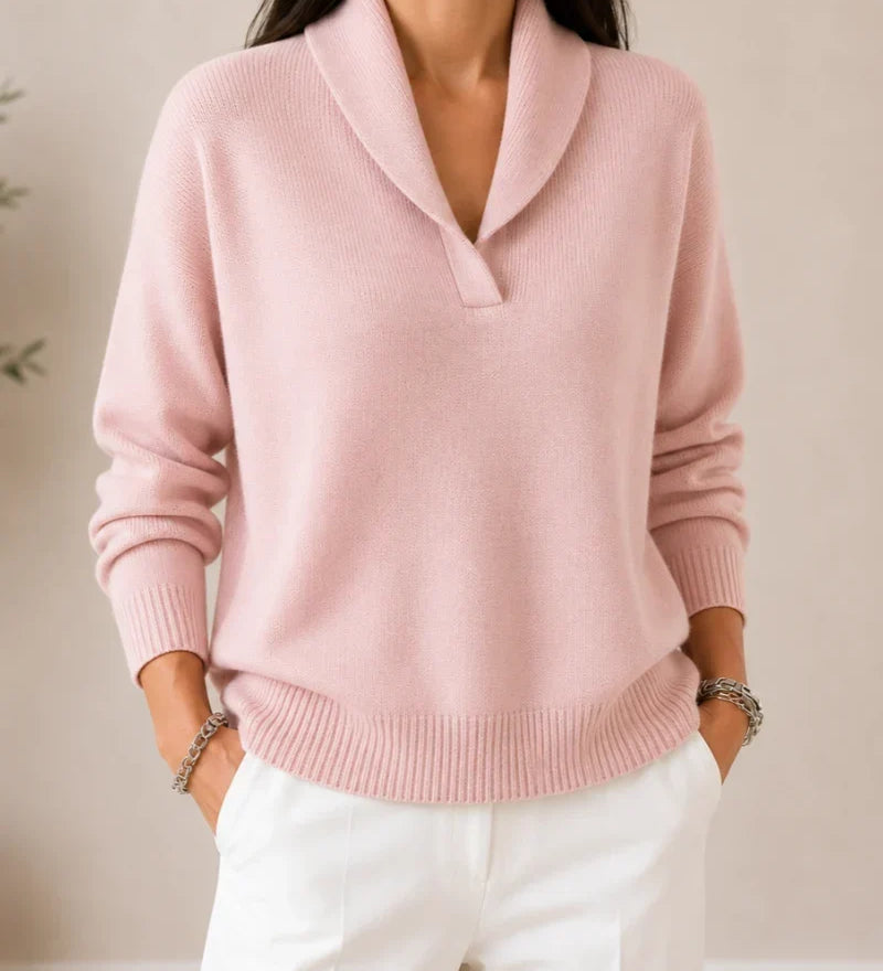 Treasa — Cosy V-Neck Jumper