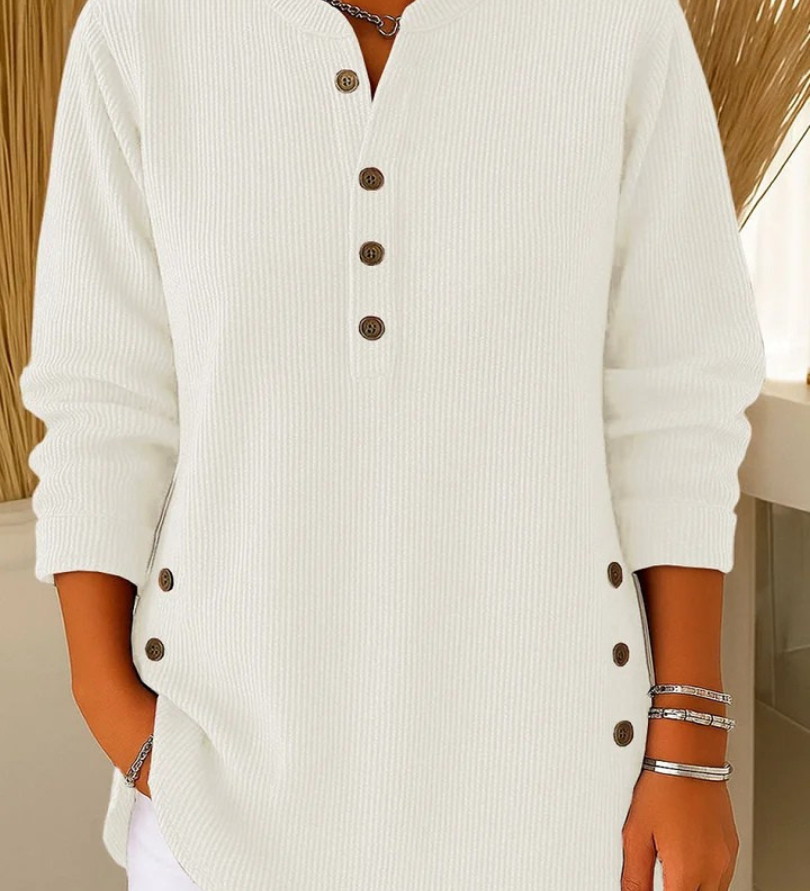Clíodhna — Button-Up Henley Tunic