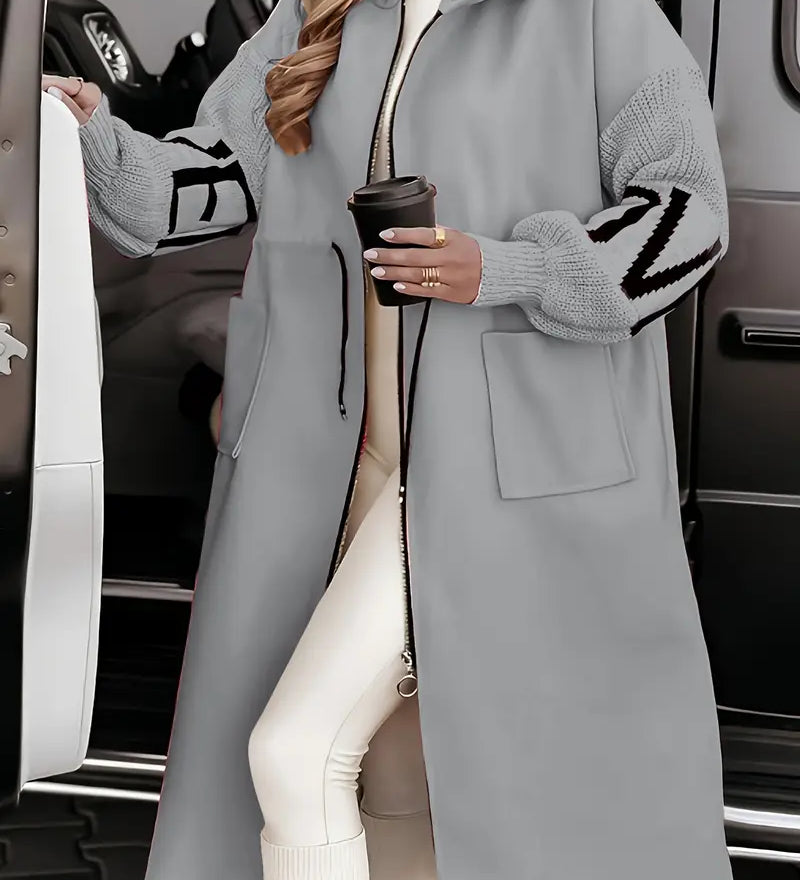 Geraldine — Elegant Hooded Coatigan