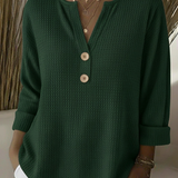 Sadhbh — Textured Henley Jumper