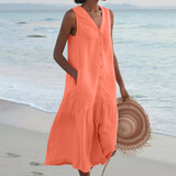 Ailís — Dress with V-Neck