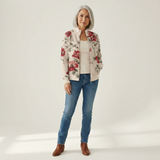 Molly — Vest with vintage rose pattern
