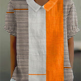 Ruth — Striped Colour Block Blouse