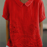 Pamela — Embroidered Floral Blouse