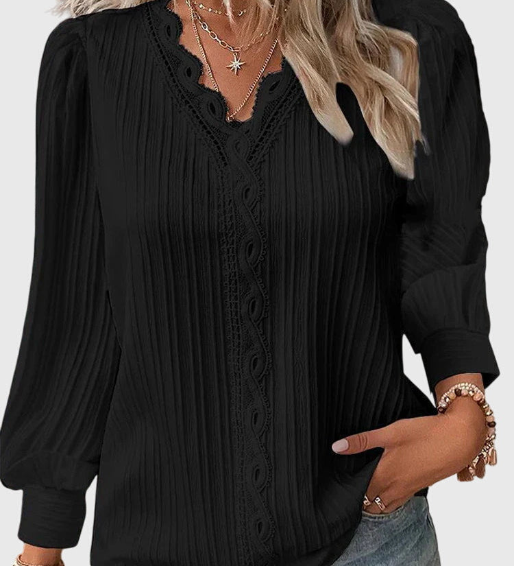 Caitlin — Elegant Pullover Blouse