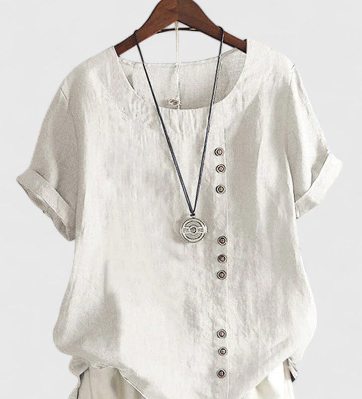 Aisling — Comfortable Short Sleeve Blouse
