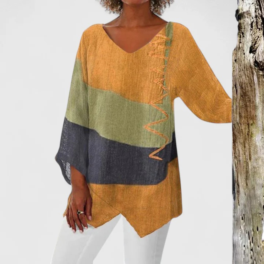 Amelia — Sophisticated V-Neck Tunic