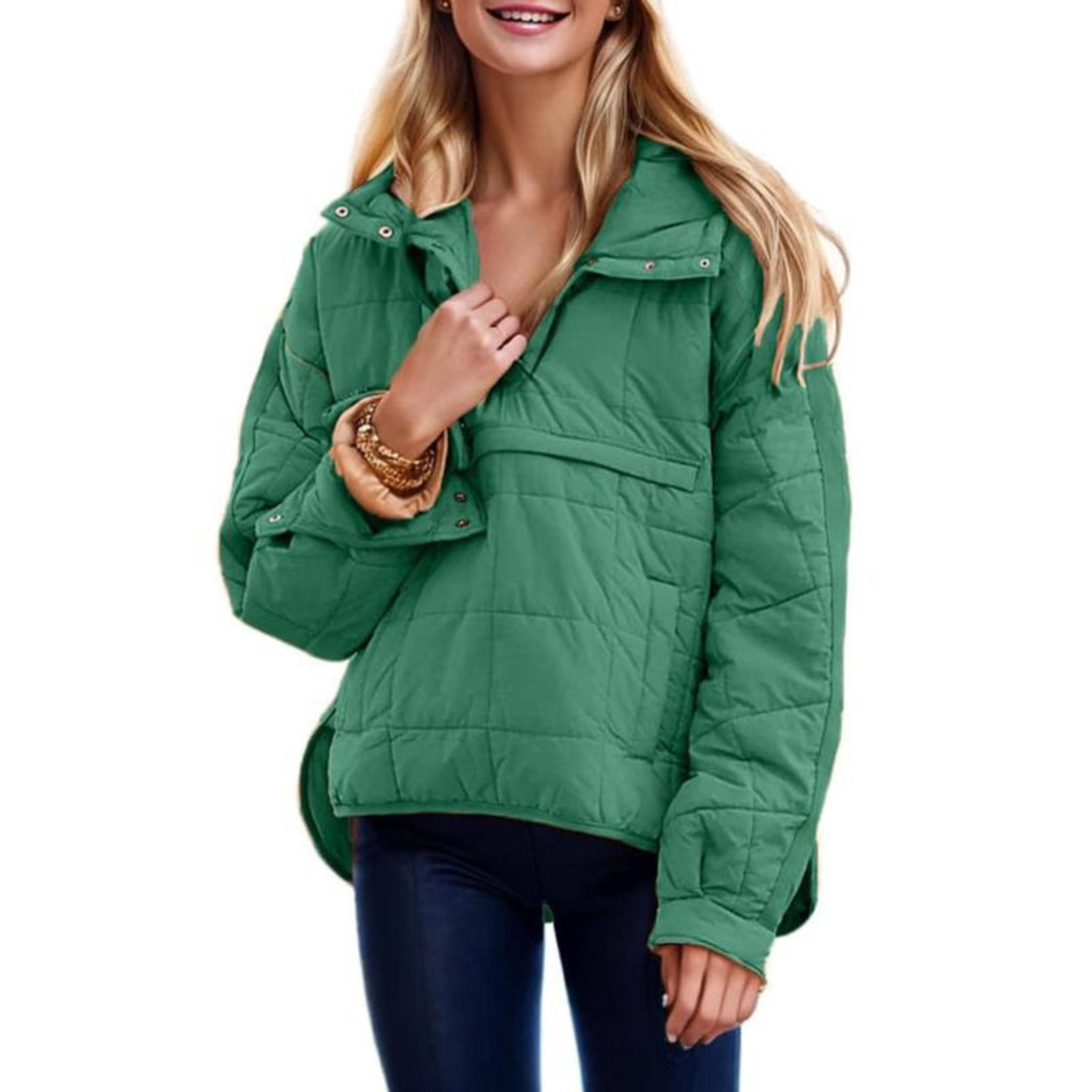 Kate — Oversized Hooded Pullover Jacket
