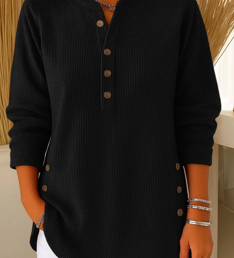 Clíodhna — Button-Up Henley Tunic