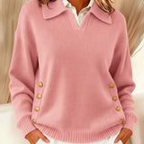 Ailbhe — V-Neck Collared Jumper
