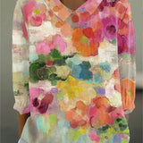 Kate — Floral Watercolour Blouse