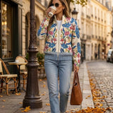 Deirdre — Vest with botanical floral pattern