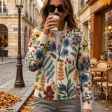 Deirdre — Vest with botanical floral pattern