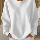 Líadan — Timeless Waffle-Knit Jumper
