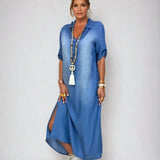 Abigail — Maxi Denim Dress
