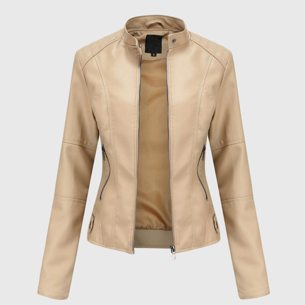 Megan — Elegant Women's Leather Jacket