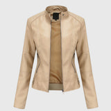 Megan — Elegant Women's Leather Jacket