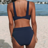 Grace — High-Waisted Solid Swimsuit